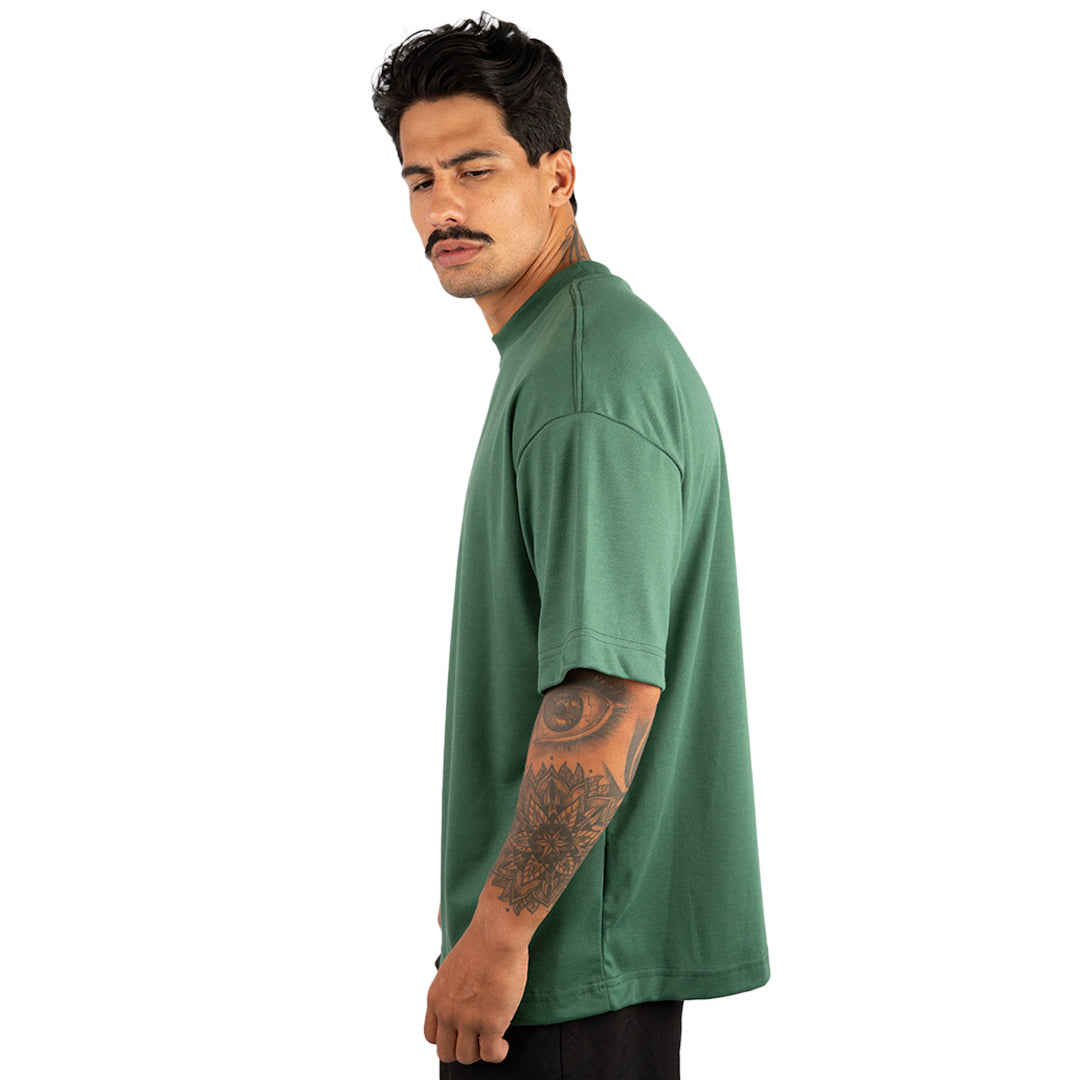 Remera Oversized lisa Verde Militar