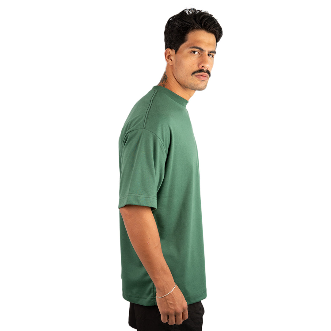 Remera Oversized lisa Verde Militar