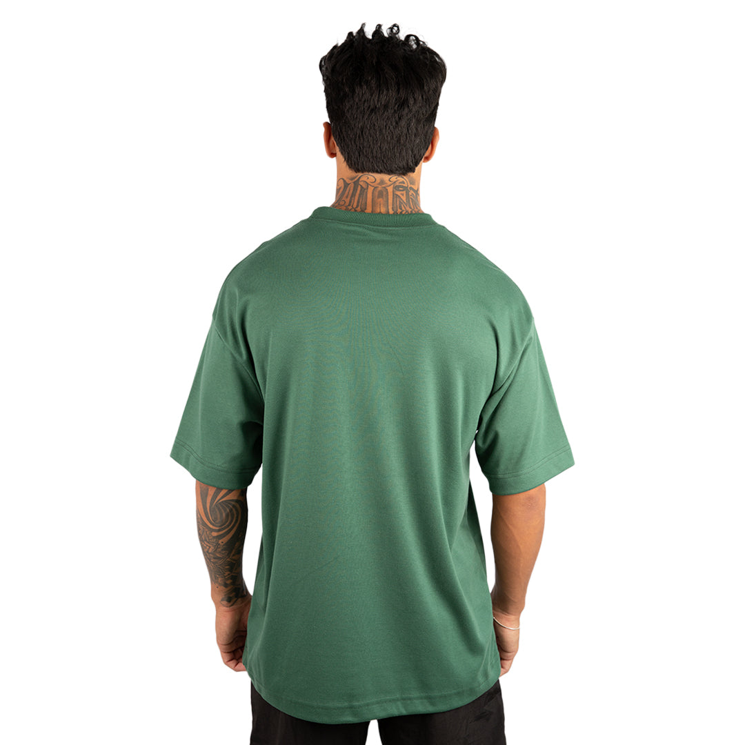 Remera Oversized lisa Verde Militar
