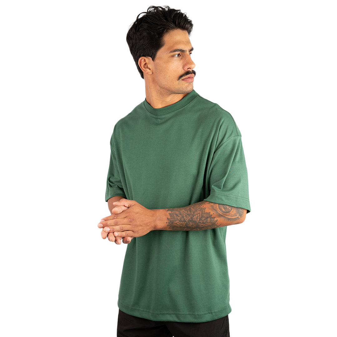 Remera Oversized lisa Verde Militar