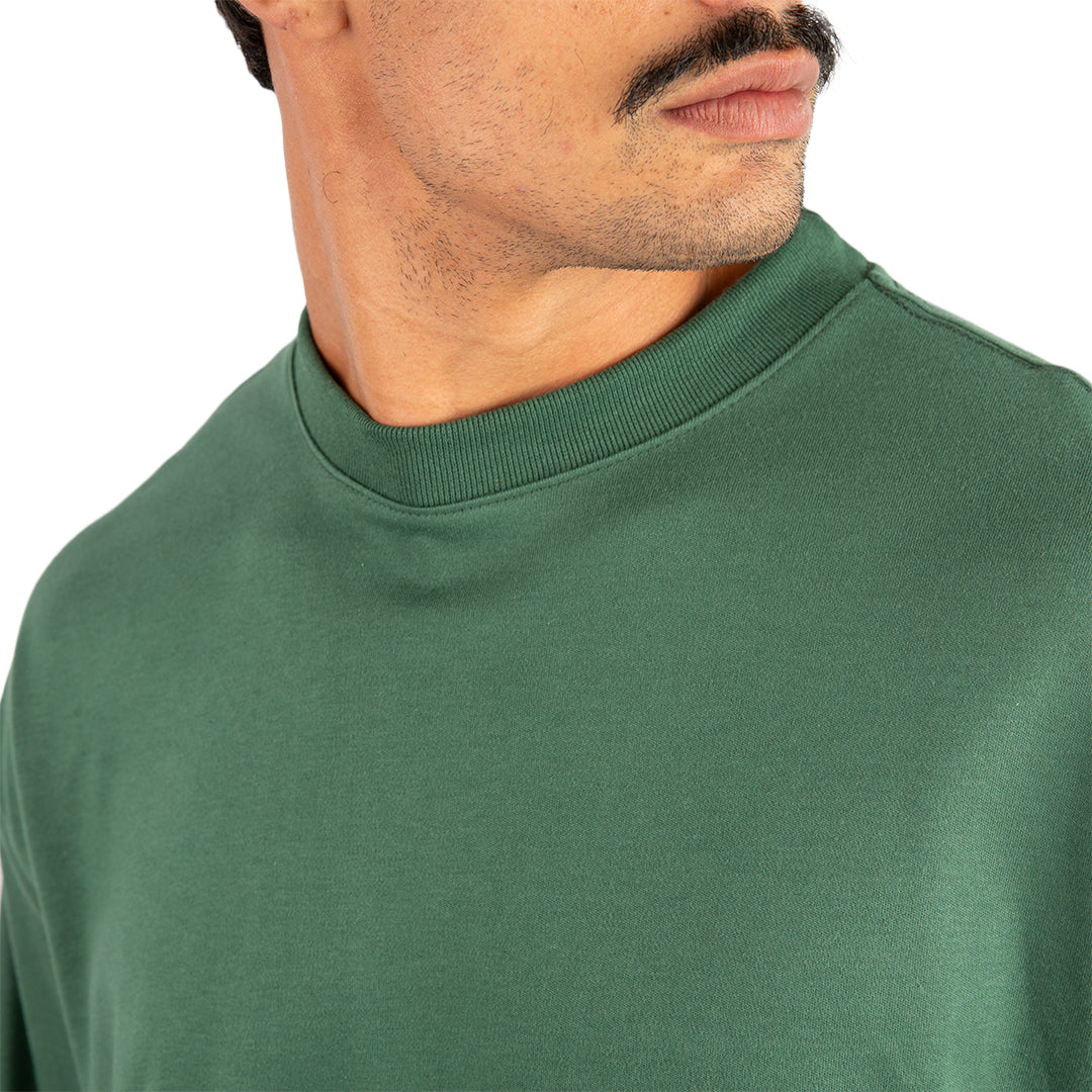 Remera Oversized lisa Verde Militar