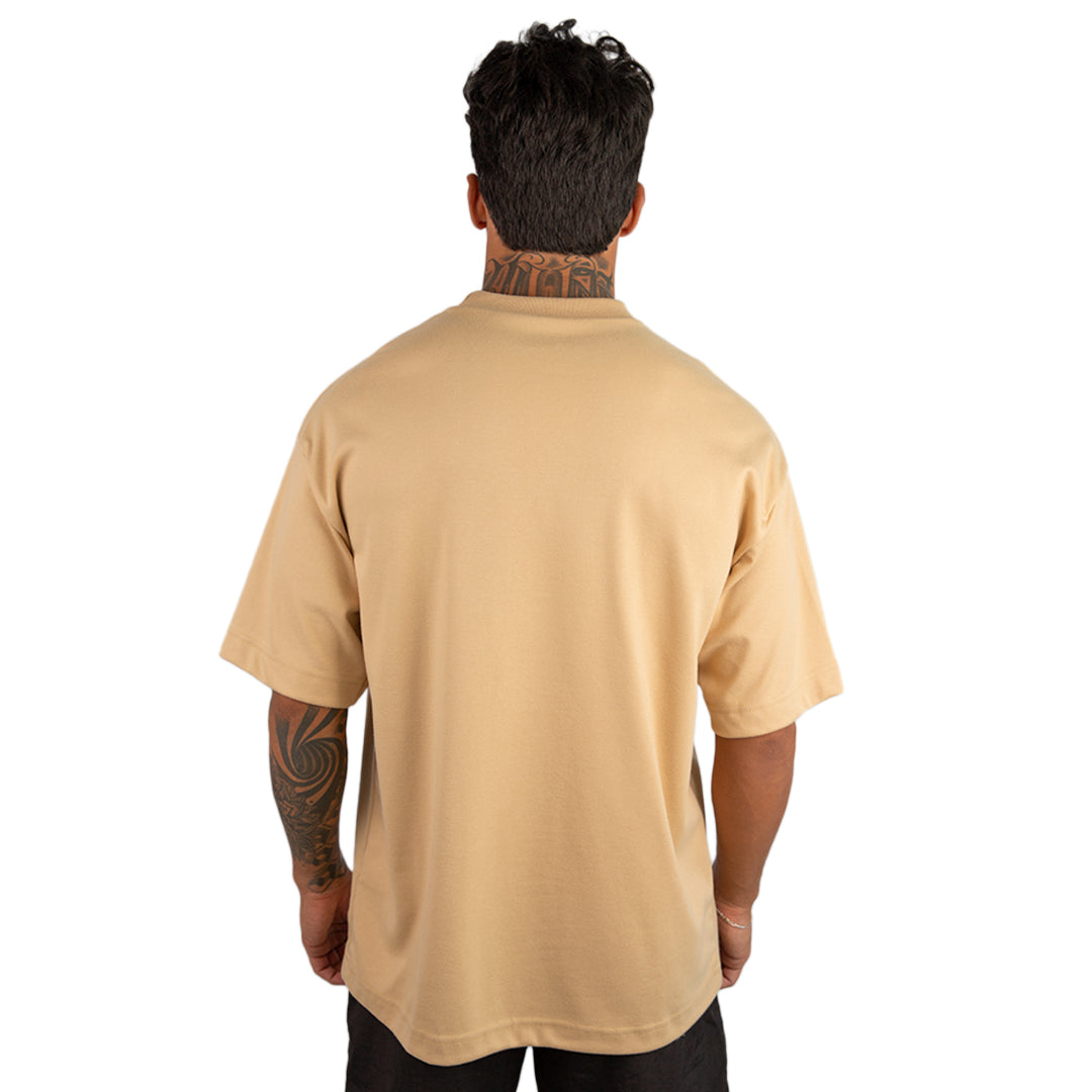 Remera Oversized lisa Beige