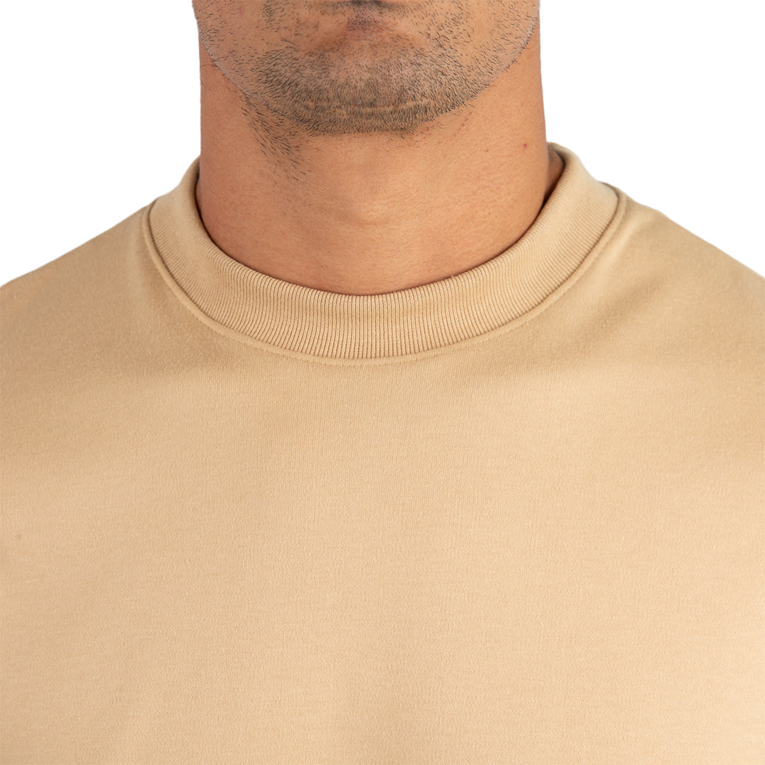 Remera Oversized lisa Beige