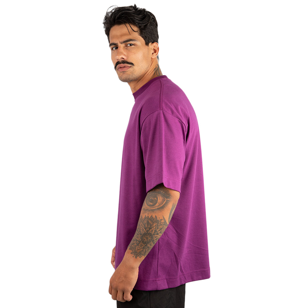 Remera Oversized lisa Lila