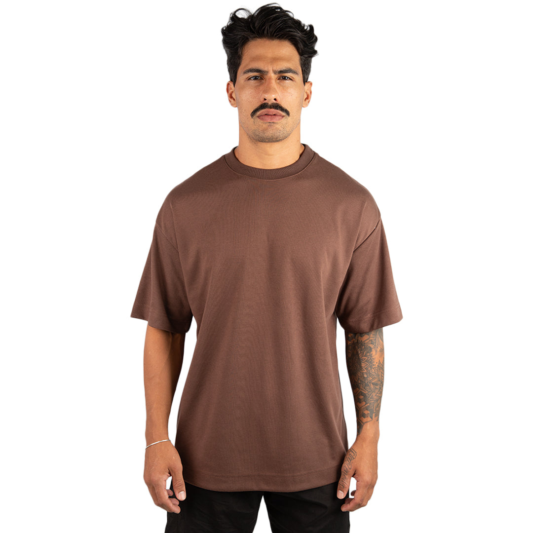 Remera Oversized lisa Chocolate