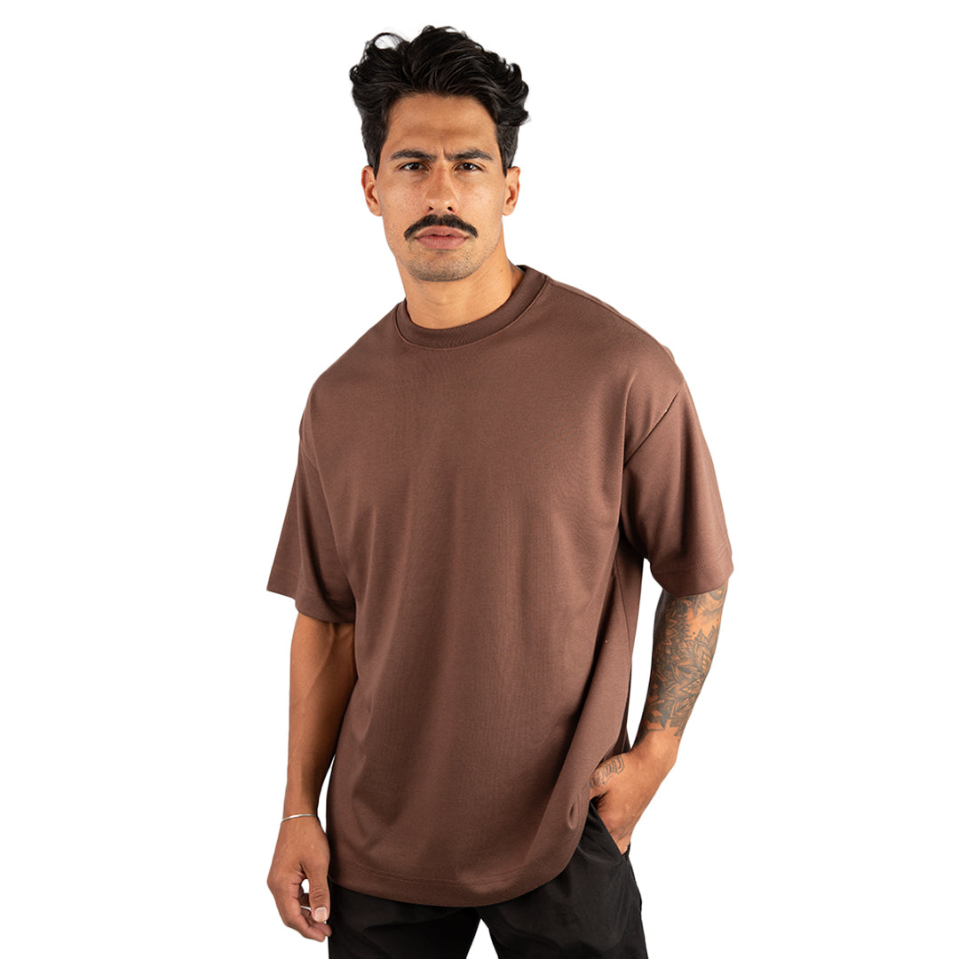 Remera Oversized lisa Chocolate