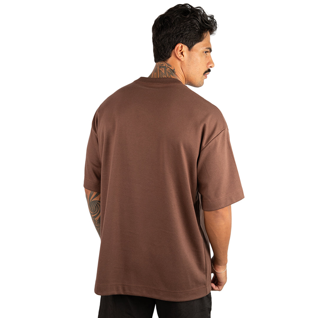 Remera Oversized lisa Chocolate
