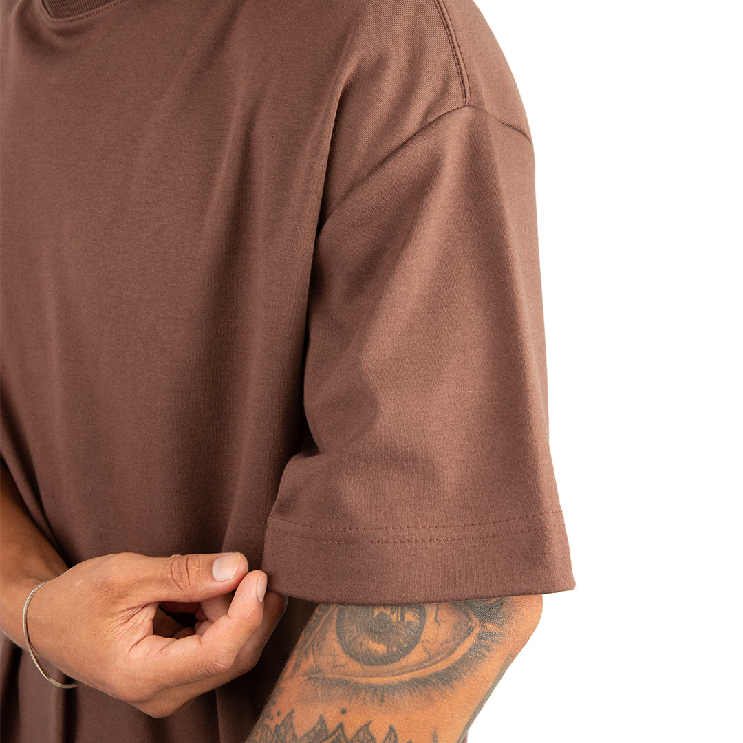 Remera Oversized lisa Chocolate