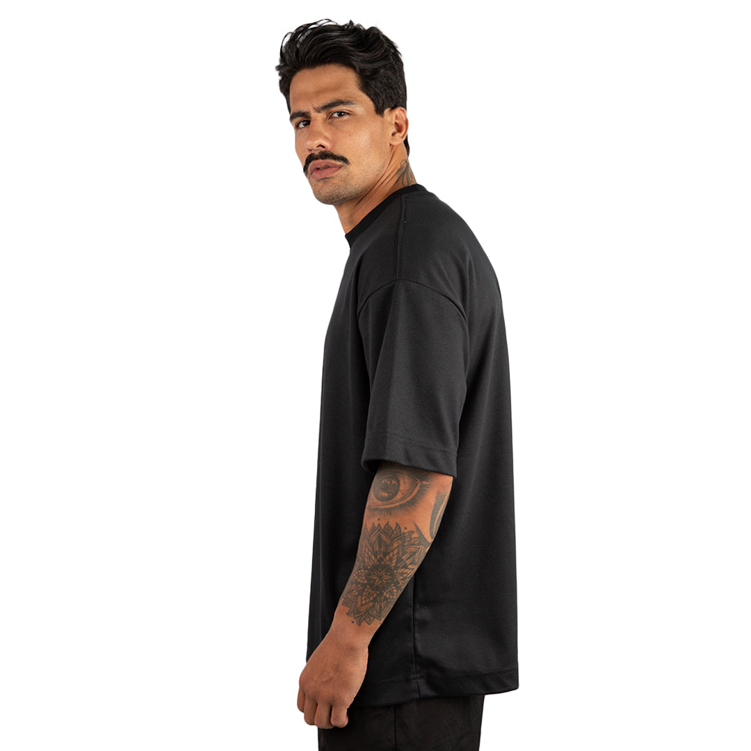 Remera Oversized lisa Negra