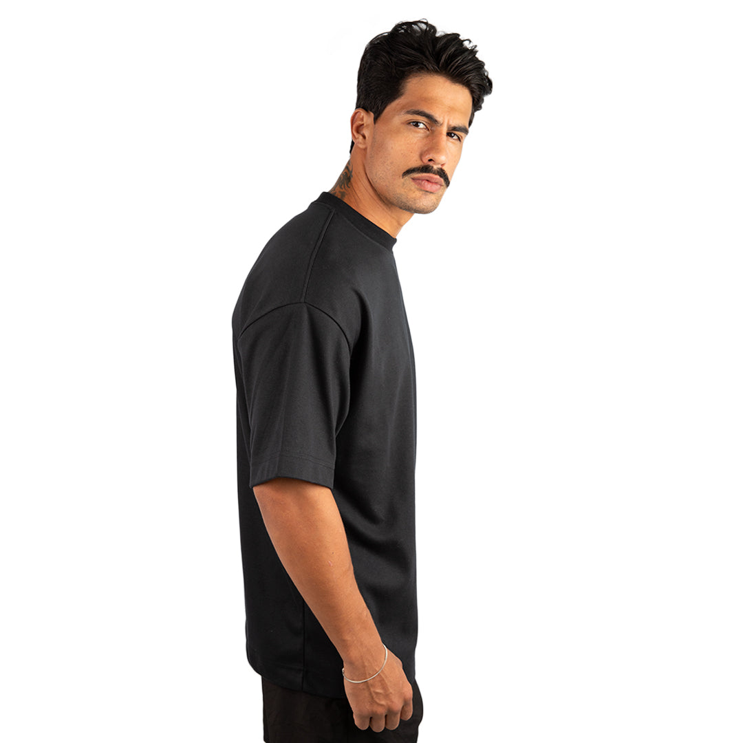 Remera Oversized lisa Negra