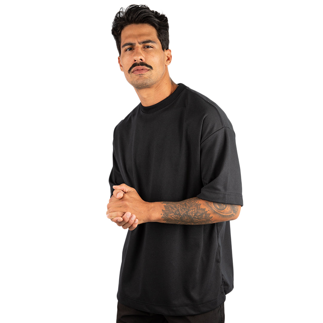 Remera Oversized lisa Negra
