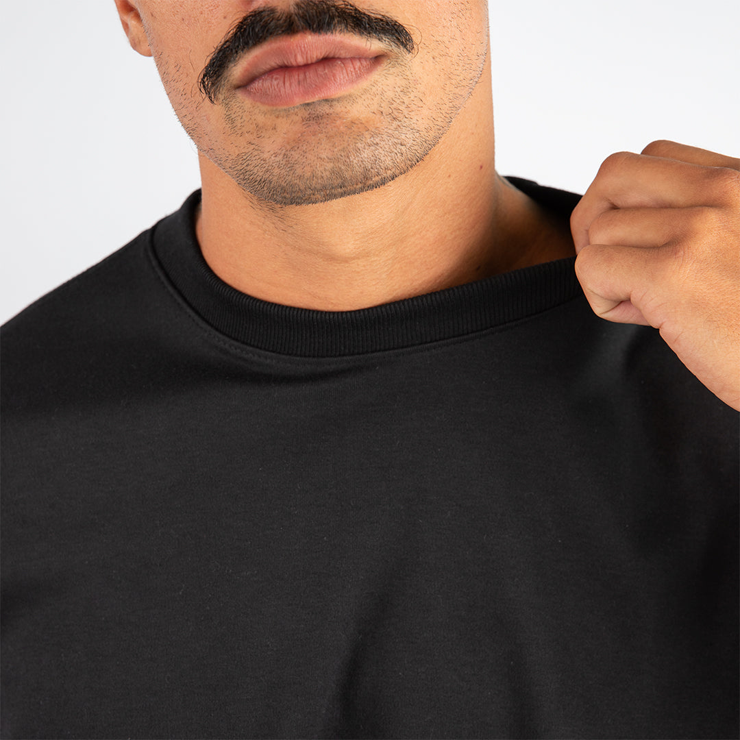 Remera Oversized lisa Negra