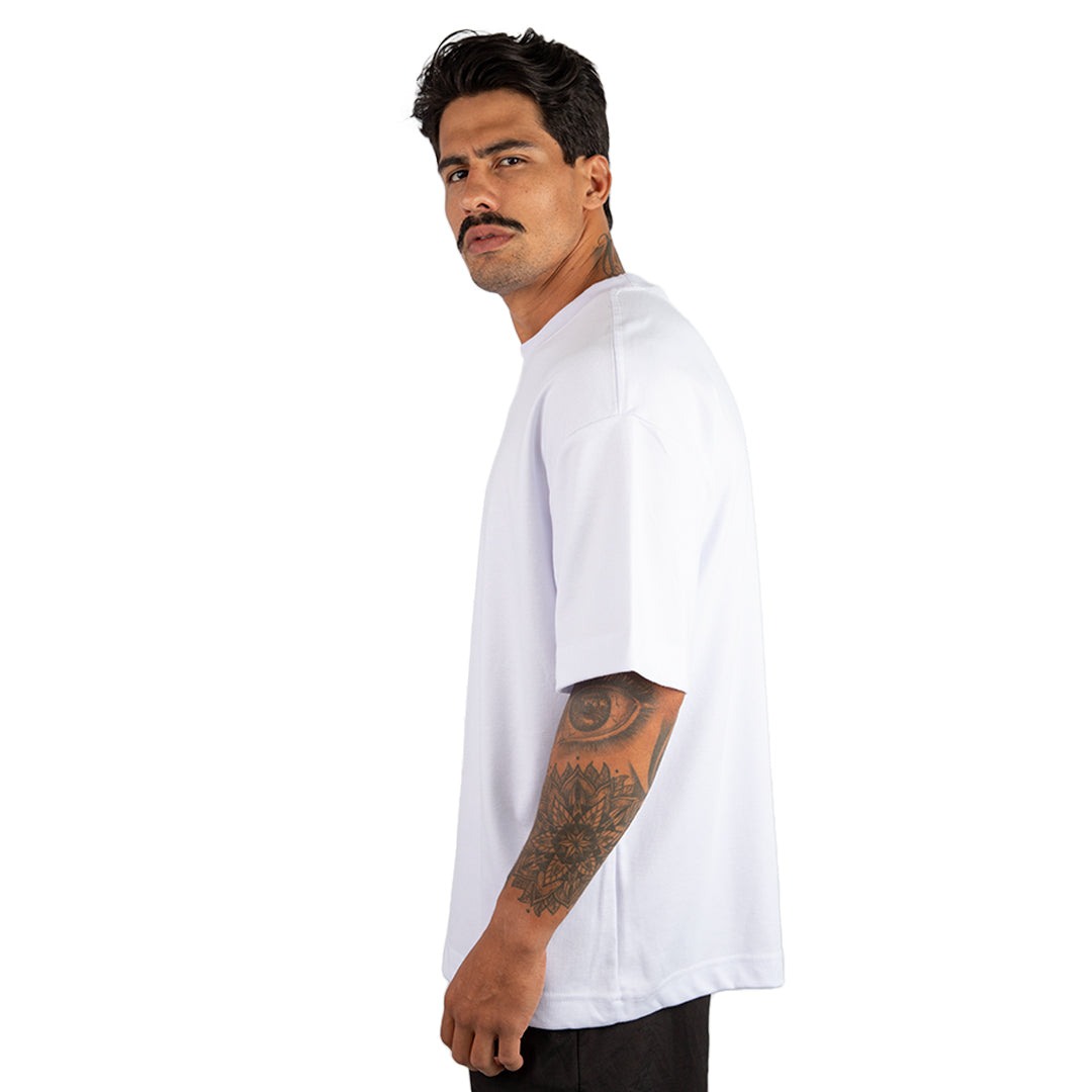 Remera Oversized lisa Blanca