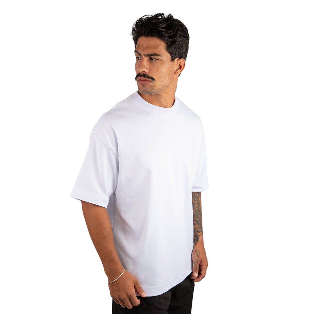 Remera Oversized lisa Blanca