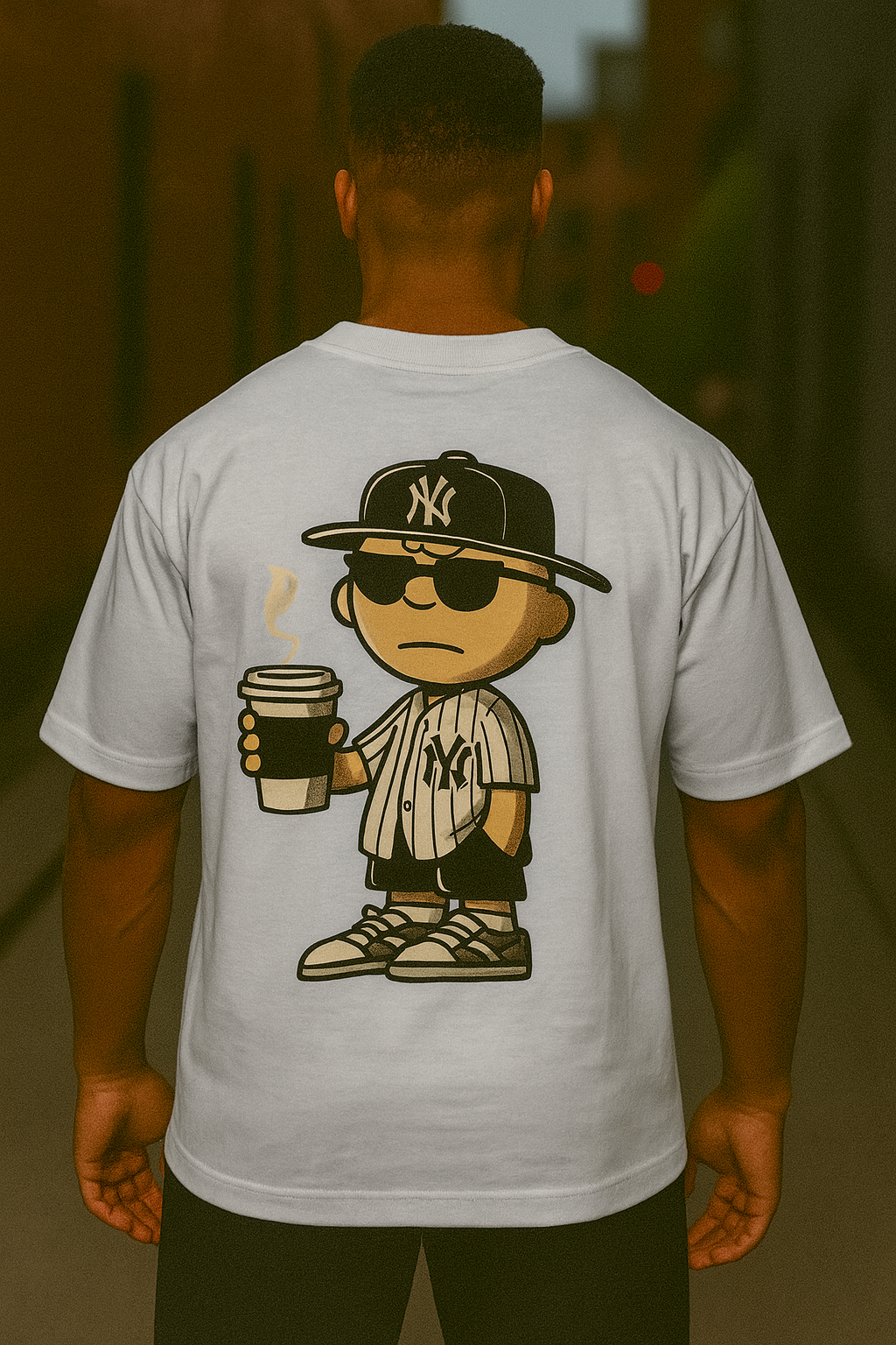 Remera Oversized NE Coffee & Hustle