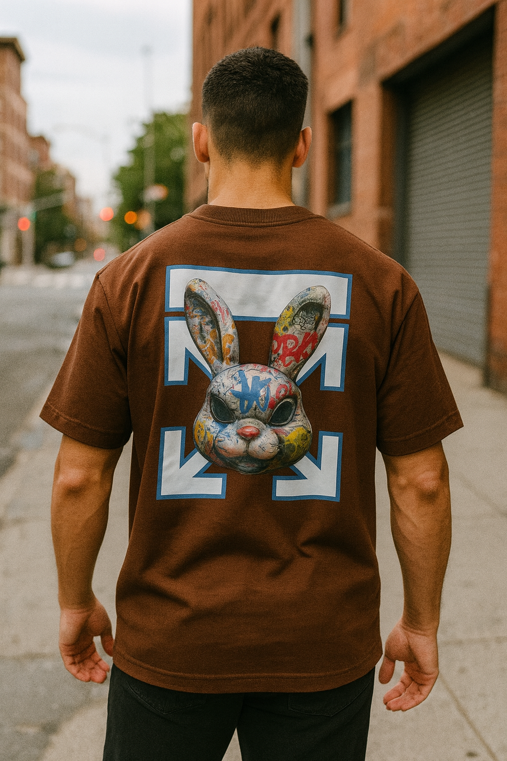 Remera Oversized OW Rabbit Riot