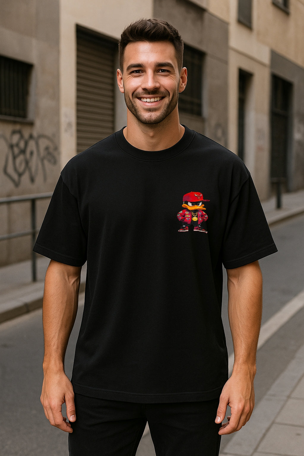 Remera Oversized BULLS Swag Duck