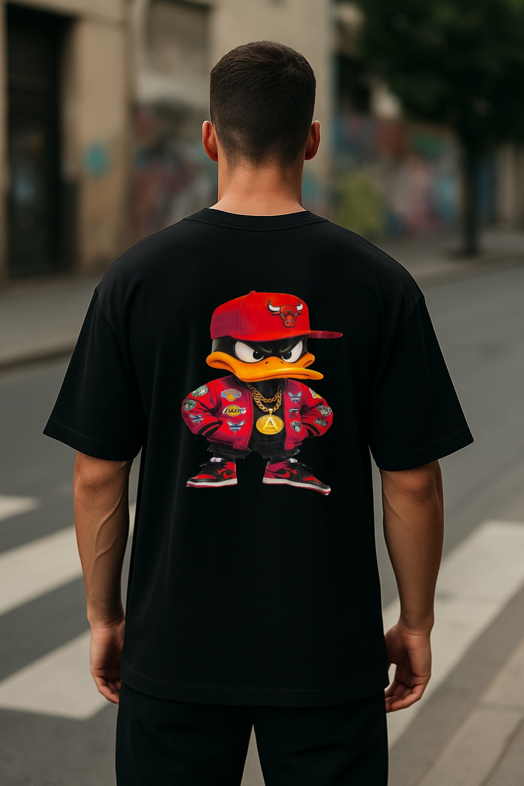 Remera Oversized BULLS Swag Duck