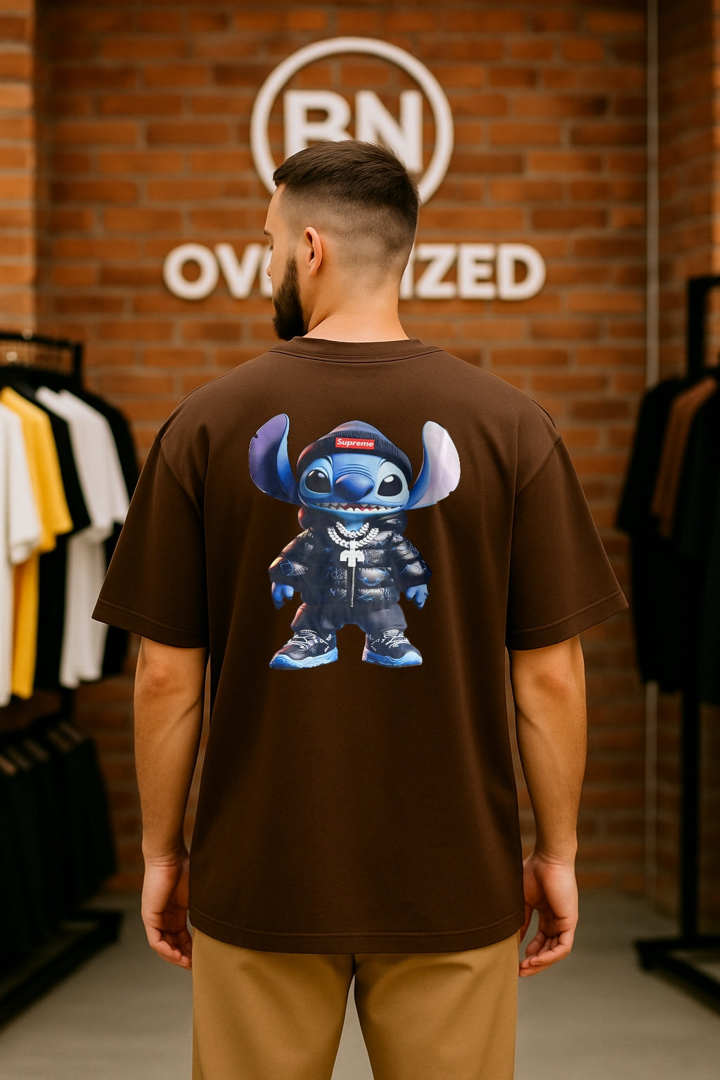 Remera Oversized SPRM Lilo Gangster