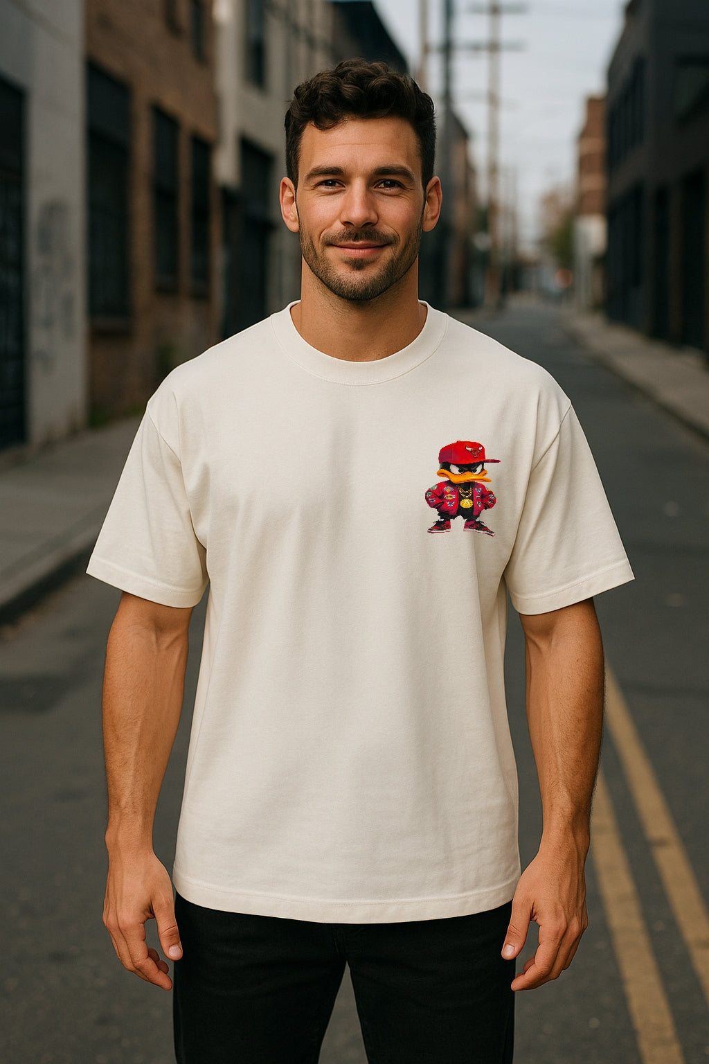 Remera Oversized BULLS Swag Duck