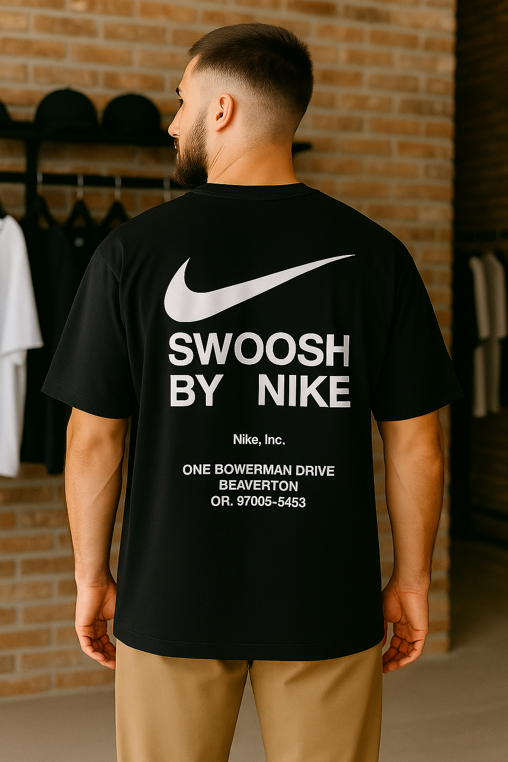 Remera Oversized NK Clean Cut