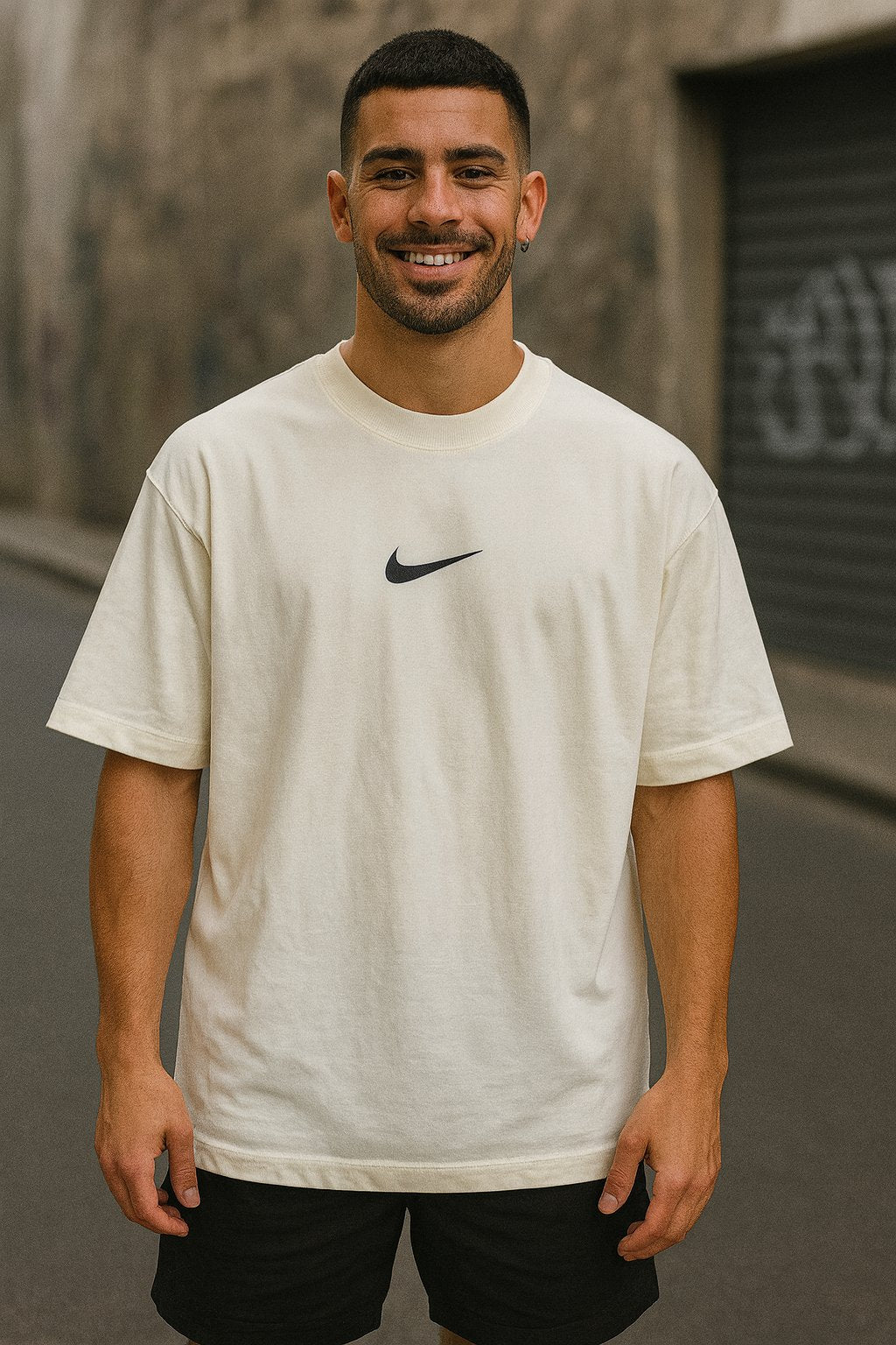 Remera Oversized NK Swoosh Script