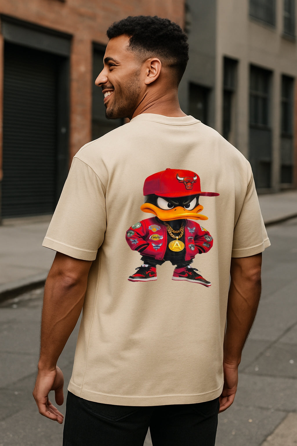 Remera Oversized BULLS Swag Duck