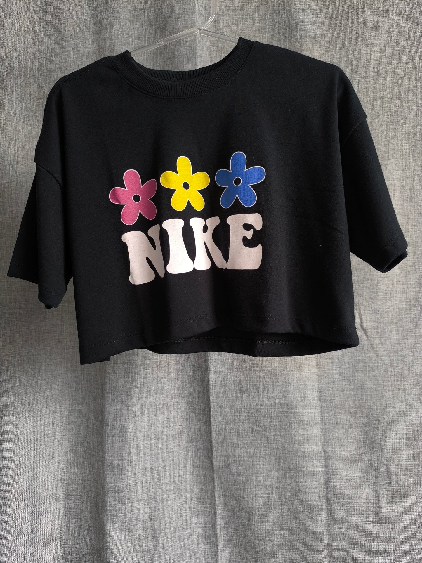 Cropped Oversized NK Flower Power