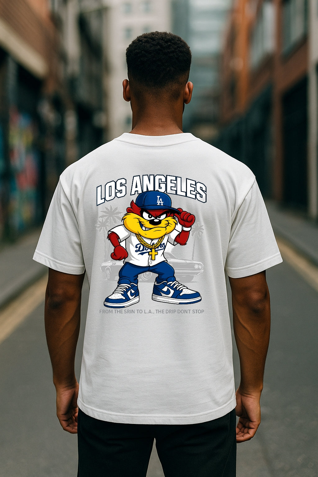 Remera Oversized LA Dodgers Taz