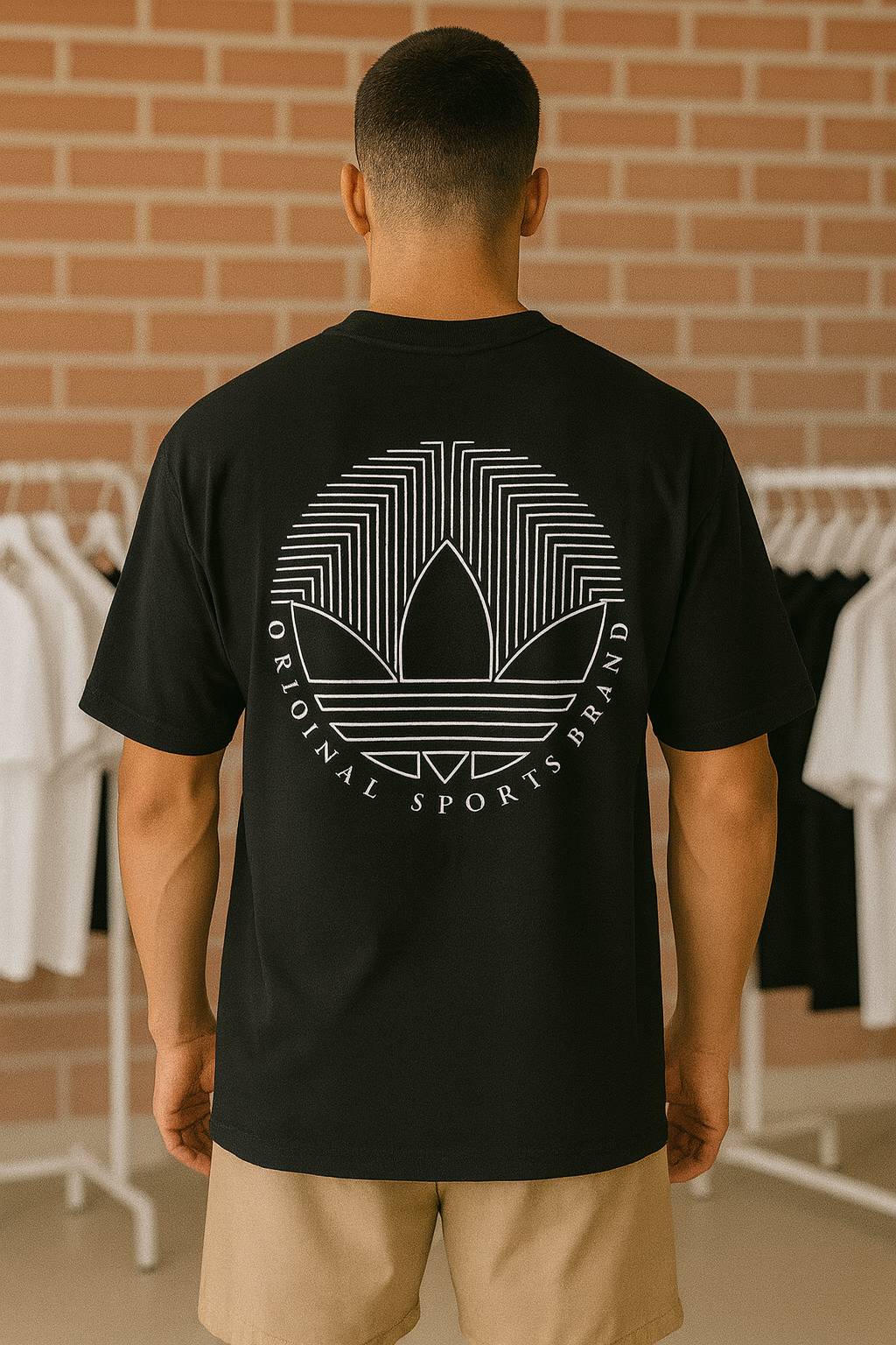 Remera Oversized ADI Signature Grid