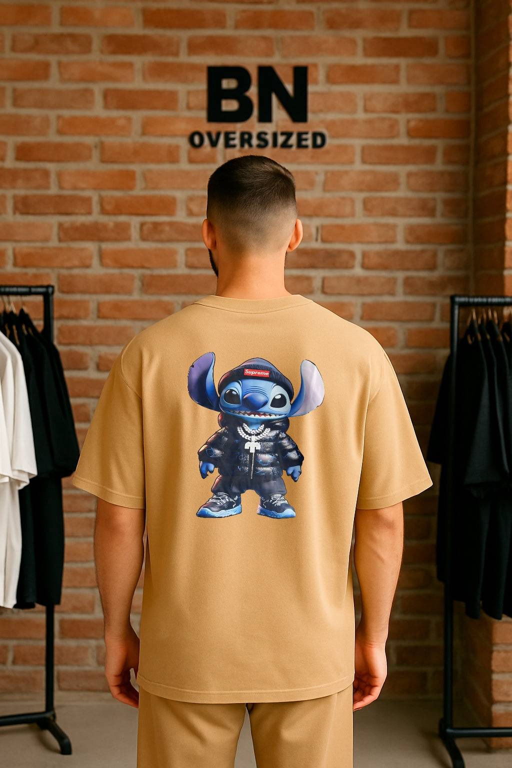 Remera Oversized SPRM Lilo Gangster