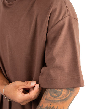 Remera Oversized lisa Chocolate