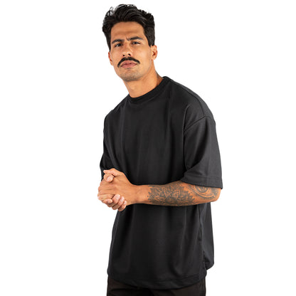 Remera Oversized lisa Negra