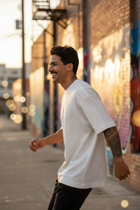 Remera Oversized lisa Blanca Off