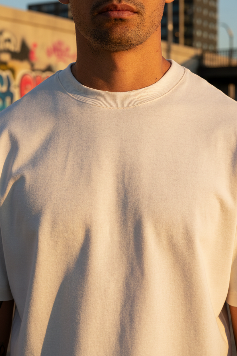 Remera Oversized lisa Blanca Off