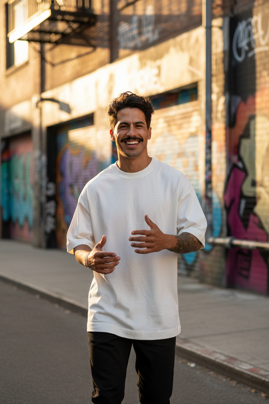 Remera Oversized lisa Blanca Off