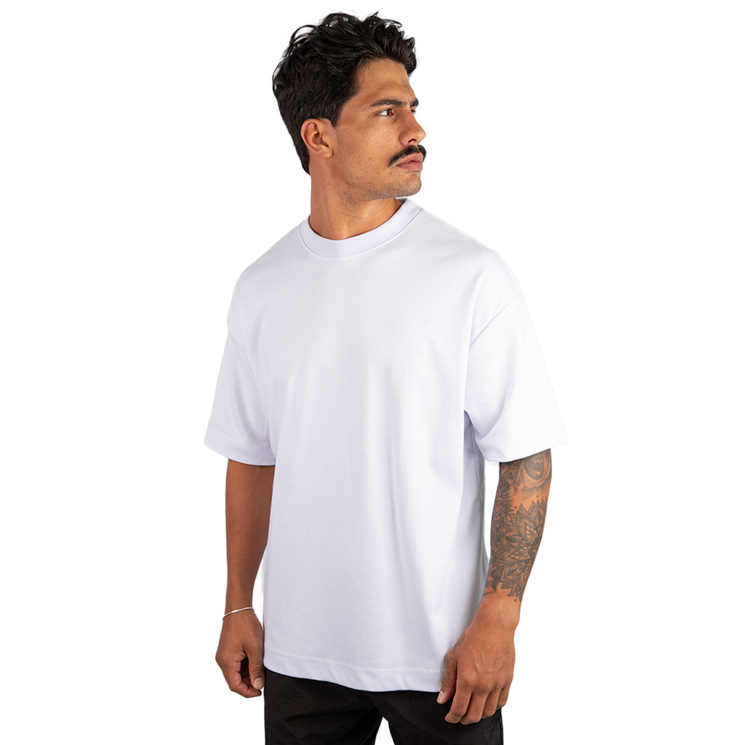 Remera Oversized lisa Blanca