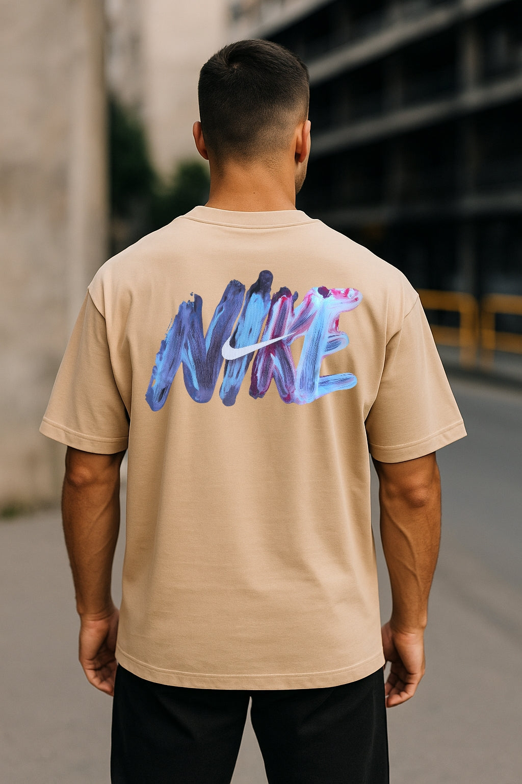 Remera Oversized NK Watercolor