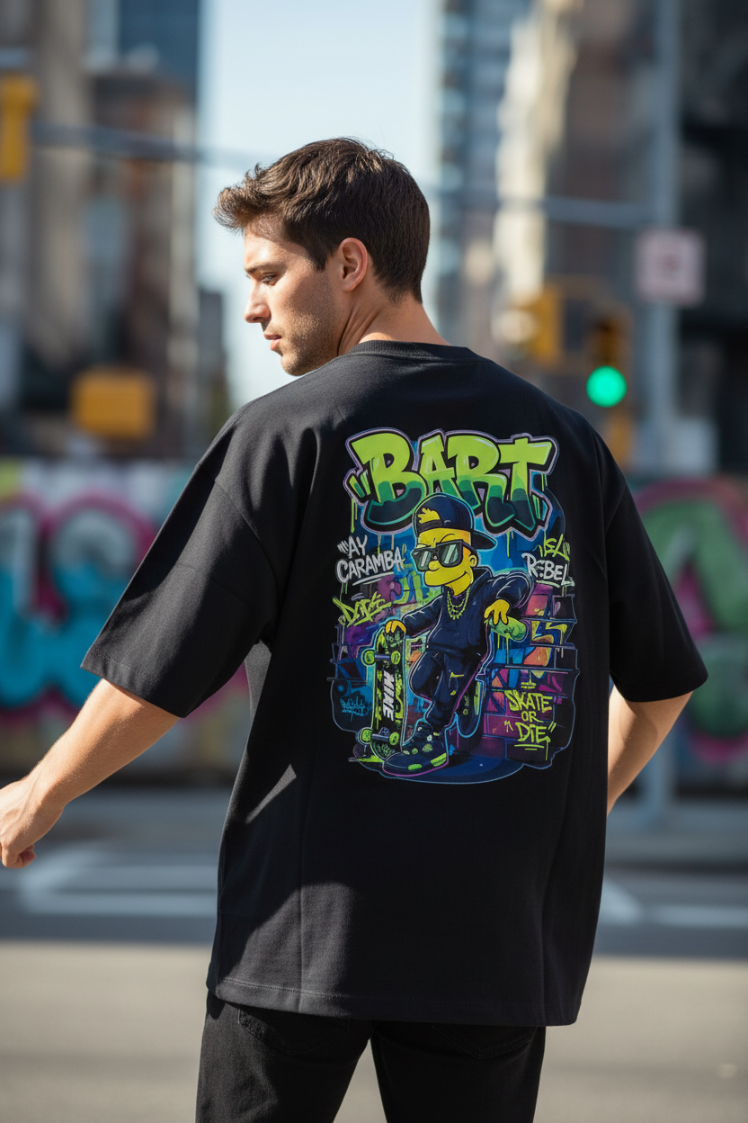 Remera Oversized NK Bart Rebel