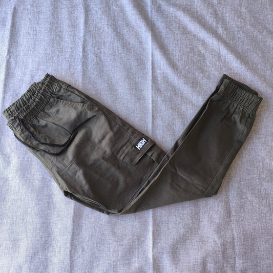 Pantalon Cargo HGH con puños, Verde