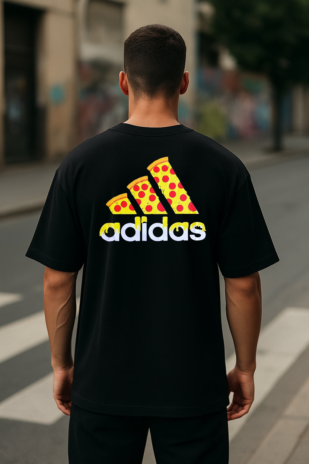 Remera Oversized ADI Pizza Drop