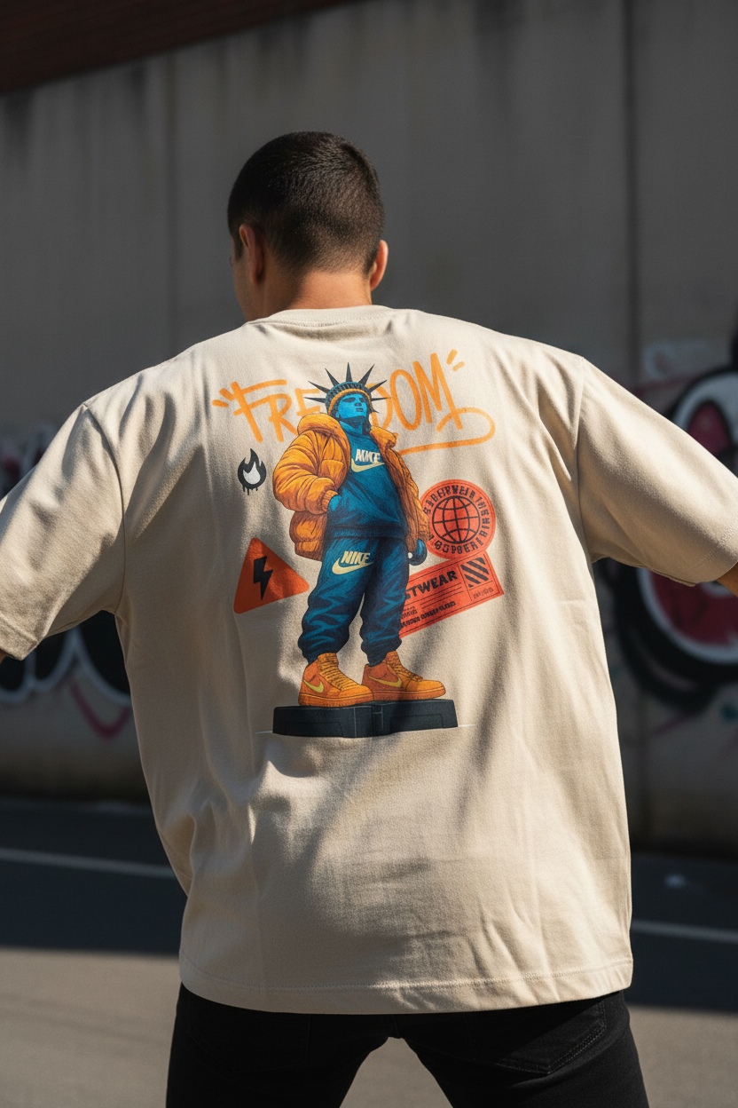 Remera Oversized NK Freedom