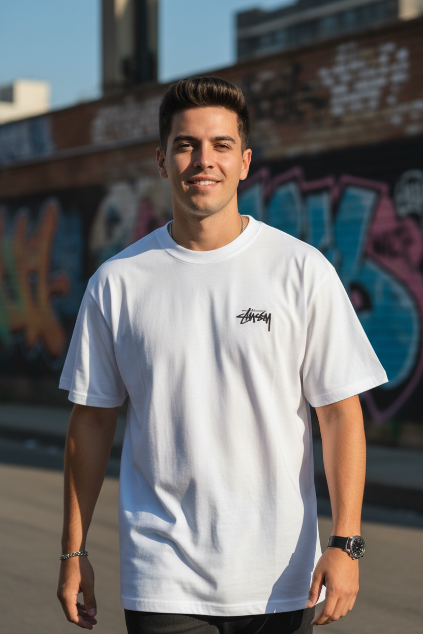 Remera Oversized STSSY BlackJack