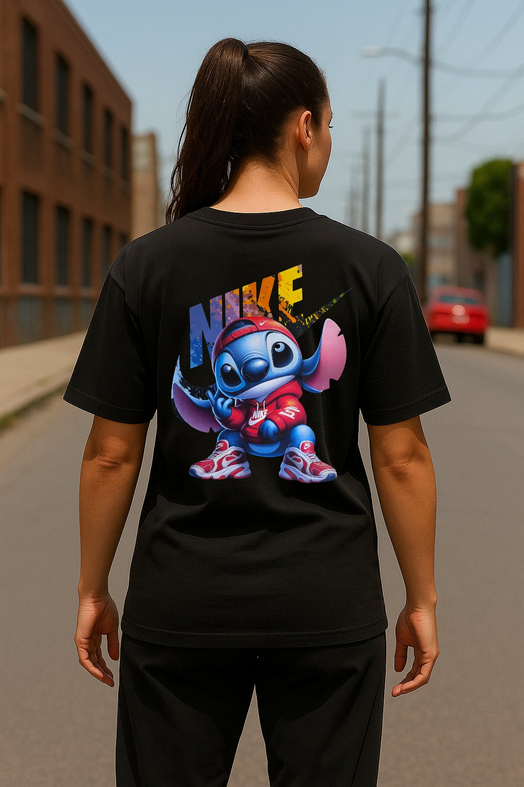 Remera Oversized NK Stich Vibes