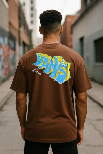 Remera Oversized VNS Wall Script