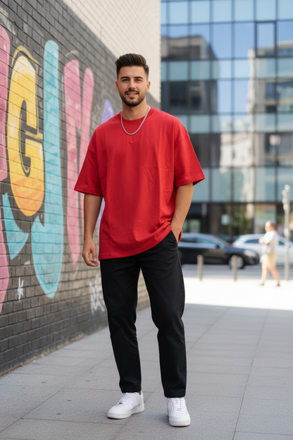 Remera Oversized NK Bordada Classic