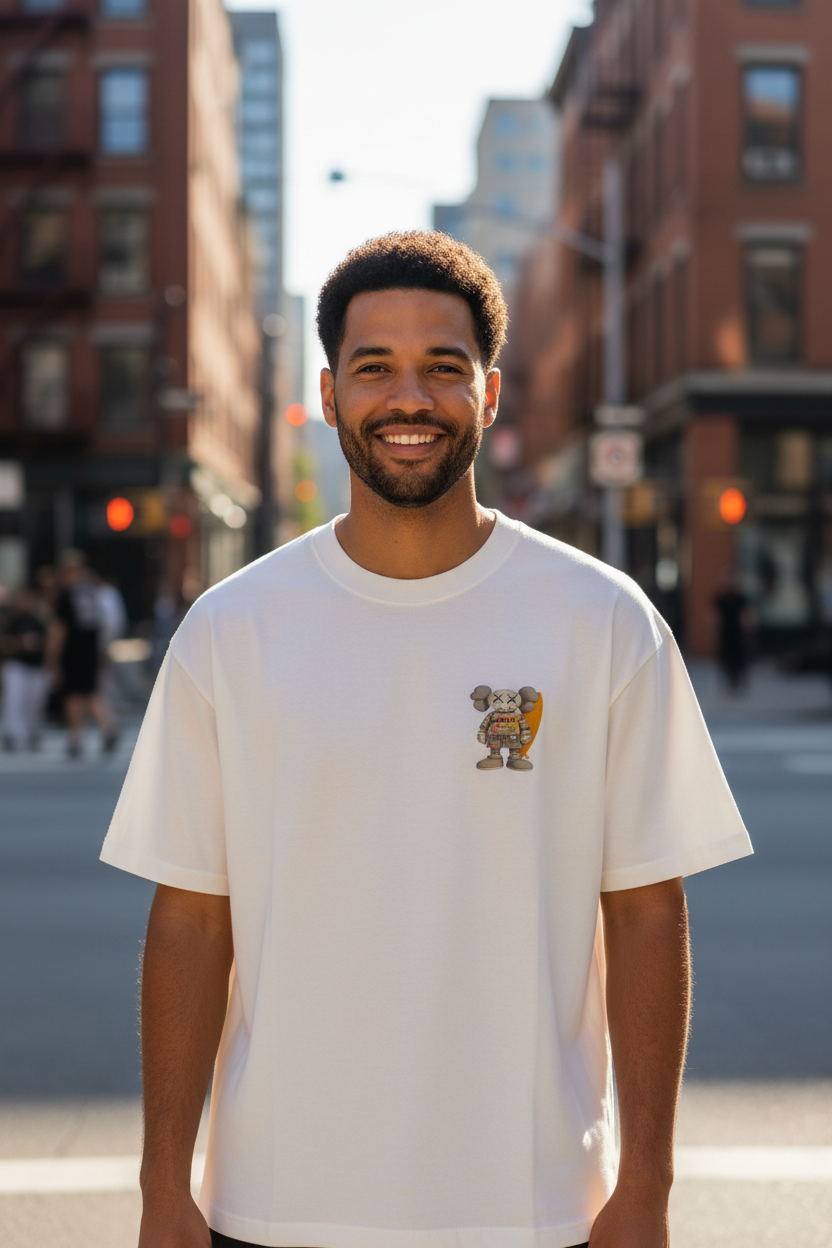 Remera Oversized FNDI Beach Kaws