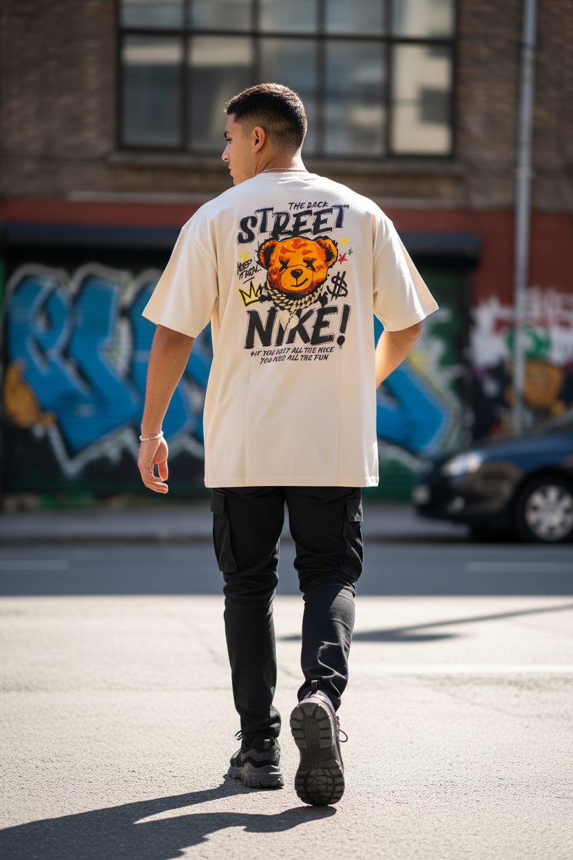 Remera Oversized NK Back Street