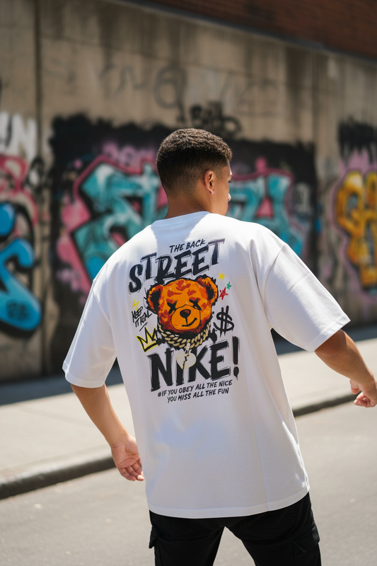 Remera Oversized NK Back Street