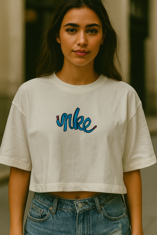 Cropped Oversized NK Skyline Vibe
